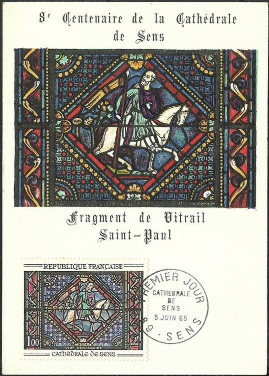 Znaczek Francja 1965 Mi 1513 Karta Max