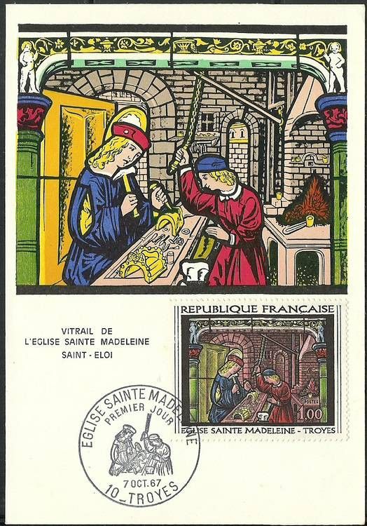 Znaczek Francja 1967 Mi 1598 Karta Max