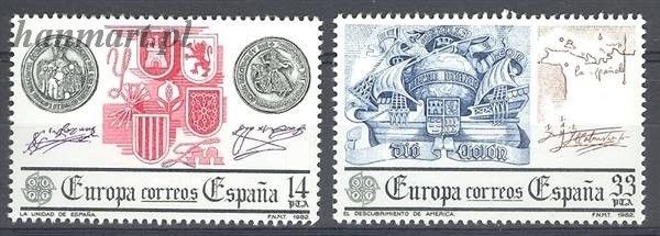 Znaczek Hiszpania 1982 Mi 2545-2546 Czyste **