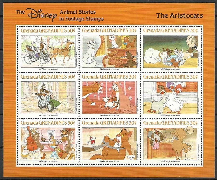 Znaczek Grenada i Grenadyny 1988 Mi ark 1018-1026 Czyste **