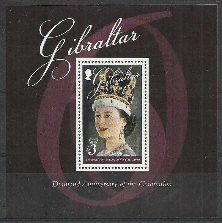 Znaczek Gibraltar 2013 Mi bl 110 Czyste **
