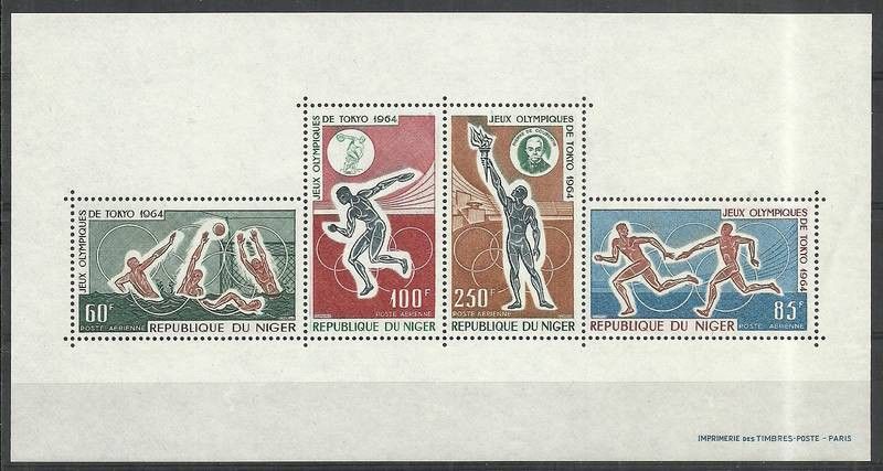 Znaczek Niger 1964 Mi bl 3 Czyste **