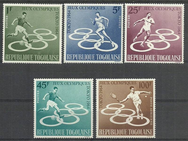 Znaczek Togo 1964 Mi 435-439 Czyste **