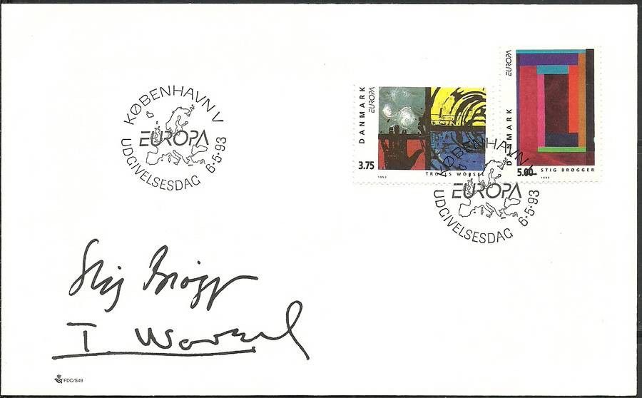 Znaczek Dania 1993 Mi 1052-1053 FDC