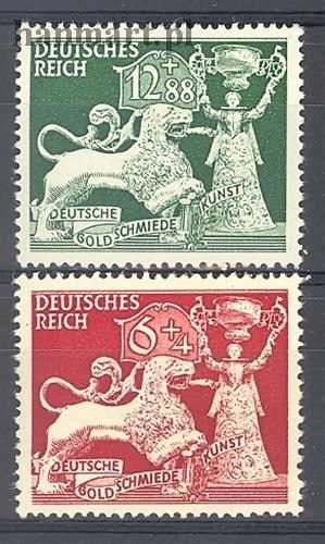 Znaczek Deutsches Reich / III Rzesza 1942 Mi 816-817 Czyste **