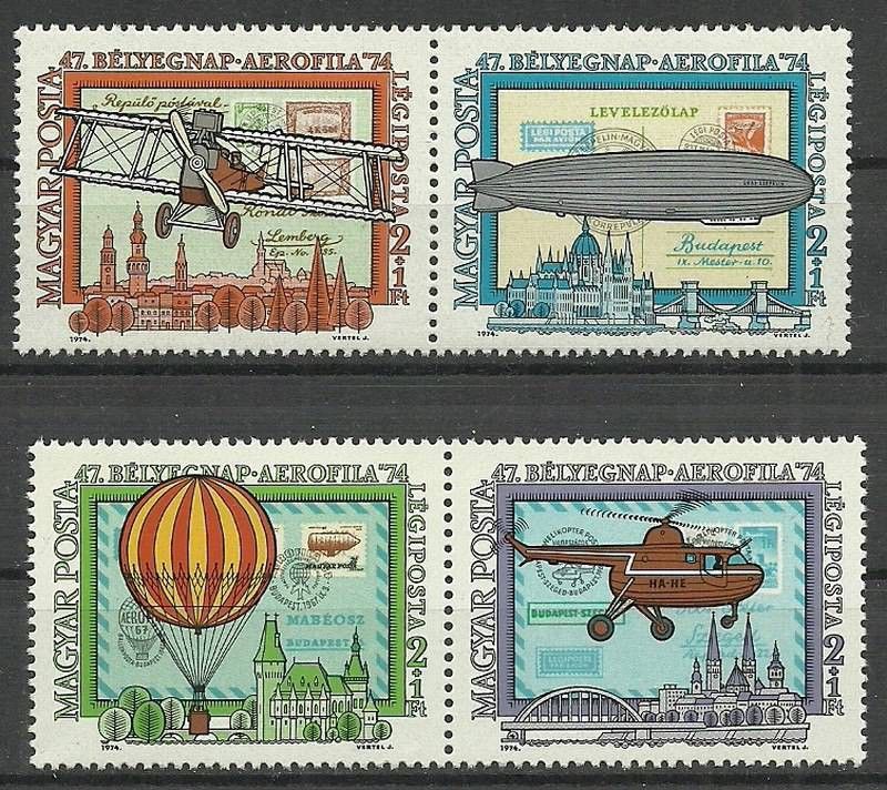 Znaczek Węgry 1974 Mi 2986-2989 Czyste **