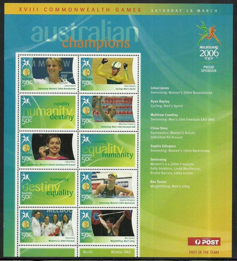 Znaczek Australia 2006 Mi ark 2560-2567 Czyste **