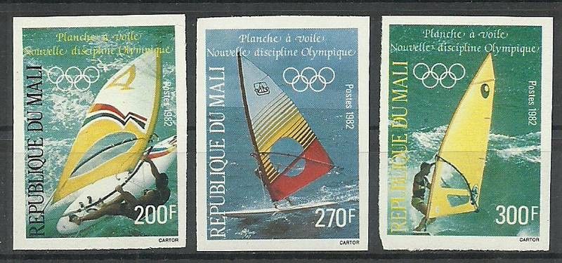Znaczek Mali 1982 Mi 941-943B Czyste **