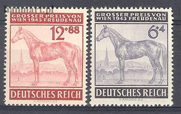 Znaczek Deutsches Reich / III Rzesza 1943 Mi 857-858 Czyste **