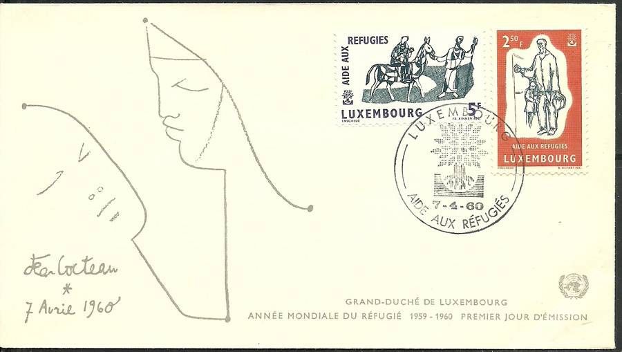 Znaczek Luksemburg 1960 Mi 618-619 FDC