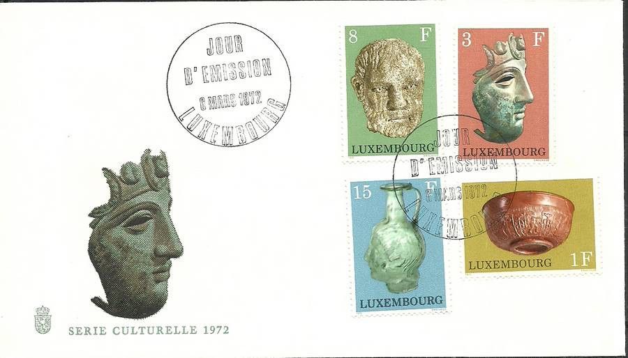 Znaczek Luksemburg 1972 Mi 842-845 FDC
