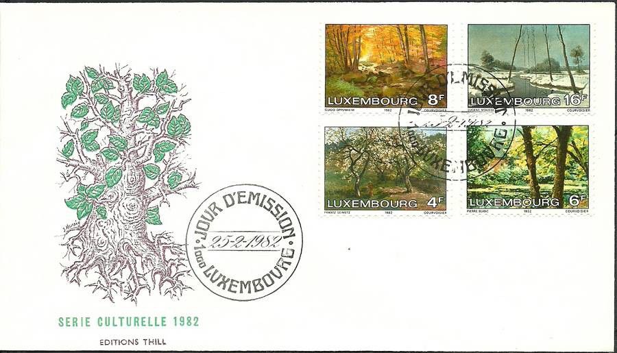 Znaczek Luksemburg 1982 Mi 1046-1049 FDC