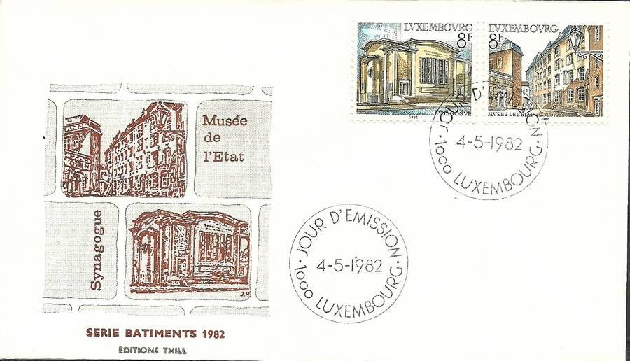 Znaczek Luksemburg 1982 Mi 1056-1057 FDC