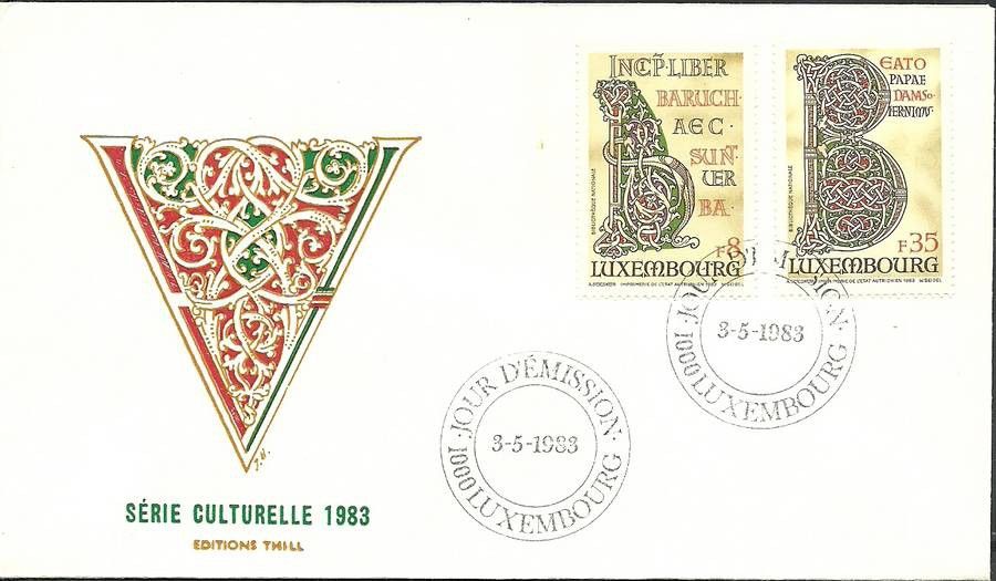 Znaczek Luksemburg 1983 Mi 1076-1077 FDC
