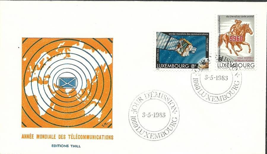 Znaczek Luksemburg 1983 Mi 1078-1079 FDC