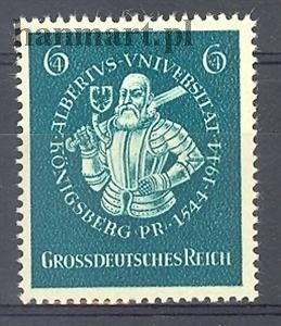 Znaczek Deutsches Reich / III Rzesza 1944 Mi 896 Czyste **