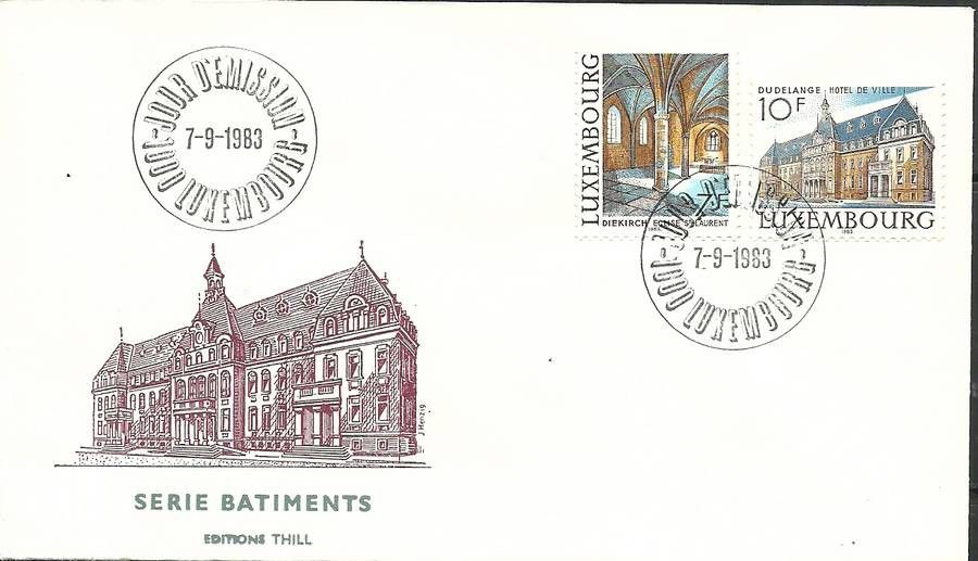 Znaczek Luksemburg 1983 Mi 1081-1082 FDC
