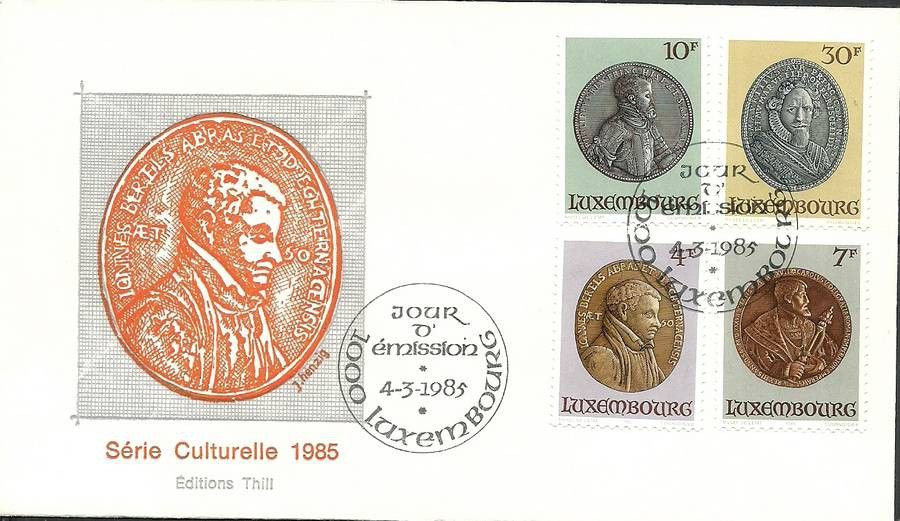 Znaczek Luksemburg 1985 Mi 1117-1120 FDC
