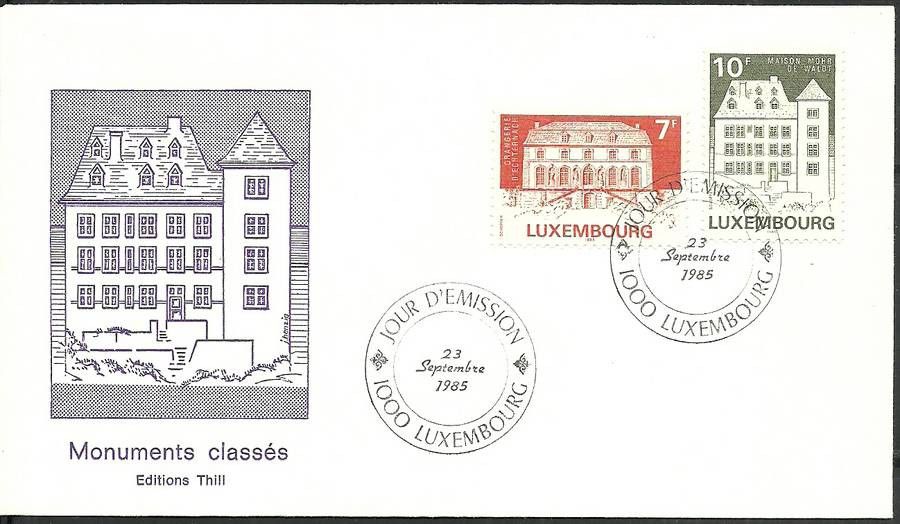 Znaczek Luksemburg 1985 Mi 1131-1132 FDC