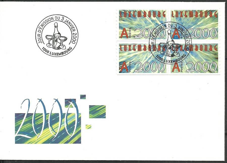 Znaczek Luksemburg 2000 Mi 1490-1493 FDC