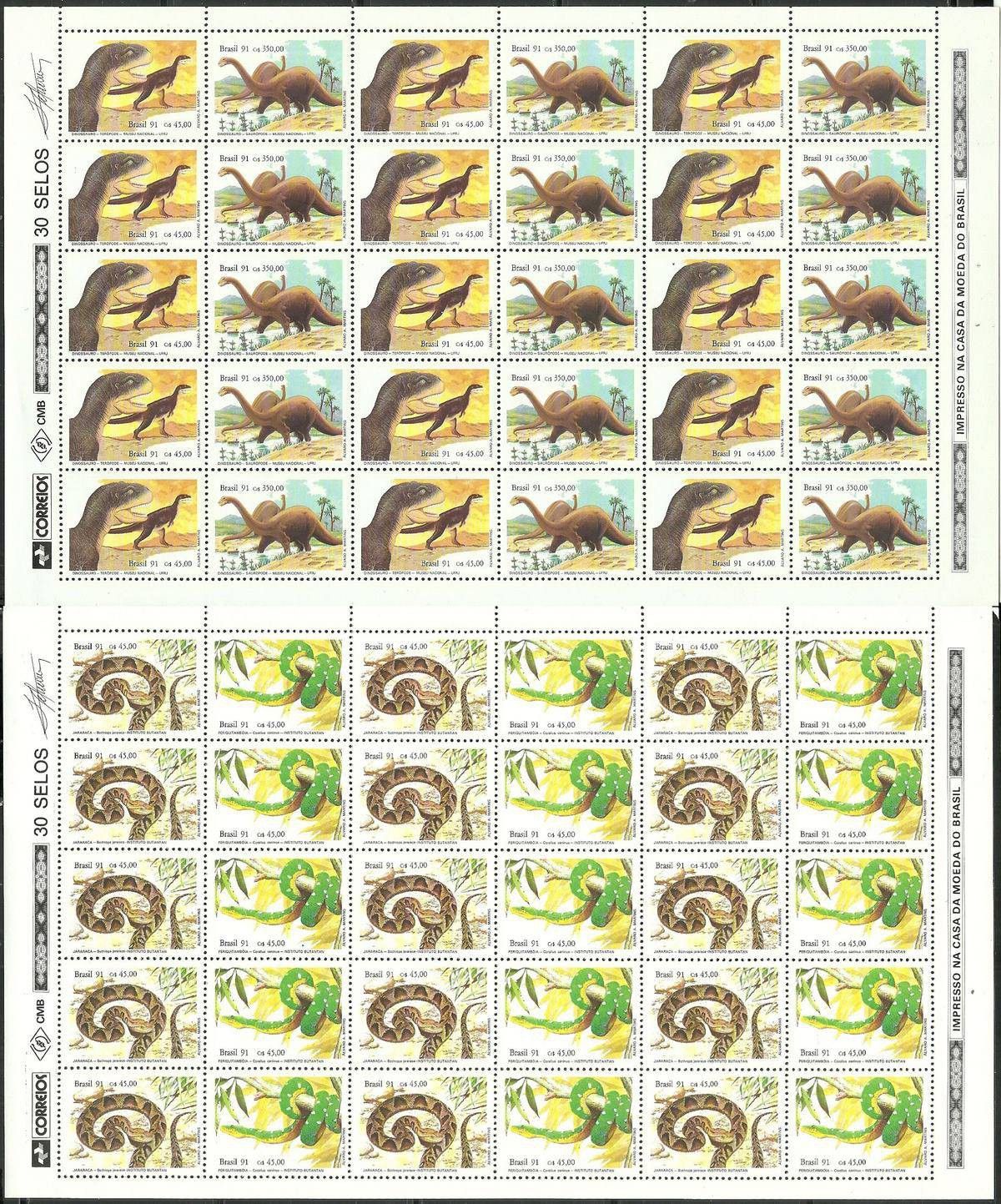 Znaczek Brazylia 1991 Mi ark 2415-2418 Czyste **