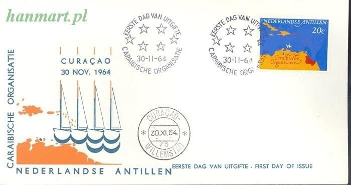 Znaczek Antyle Holenderskie 1964 Mi 145 FDC