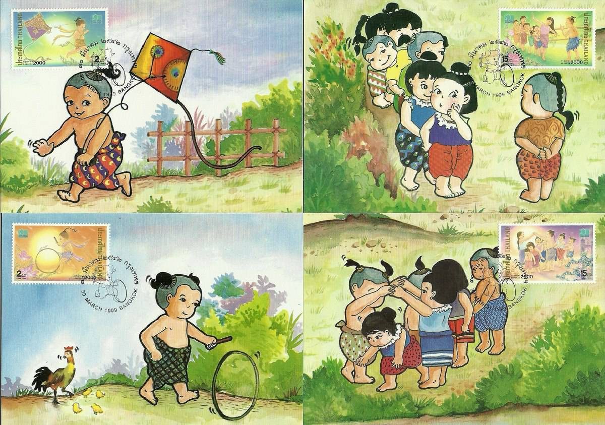 Znaczek Tajlandia 1999 Mi 1936-1939 Karta Max