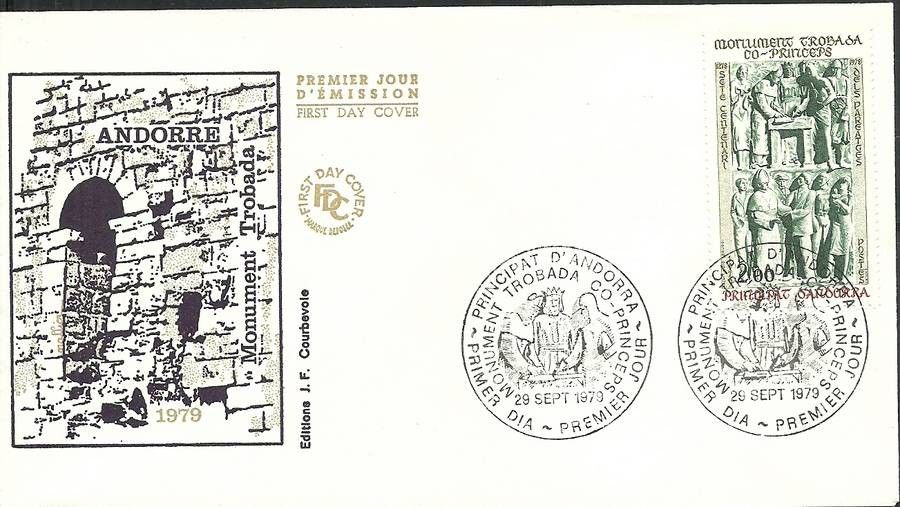 Znaczek Andora Francuska 1979 Mi 301 FDC