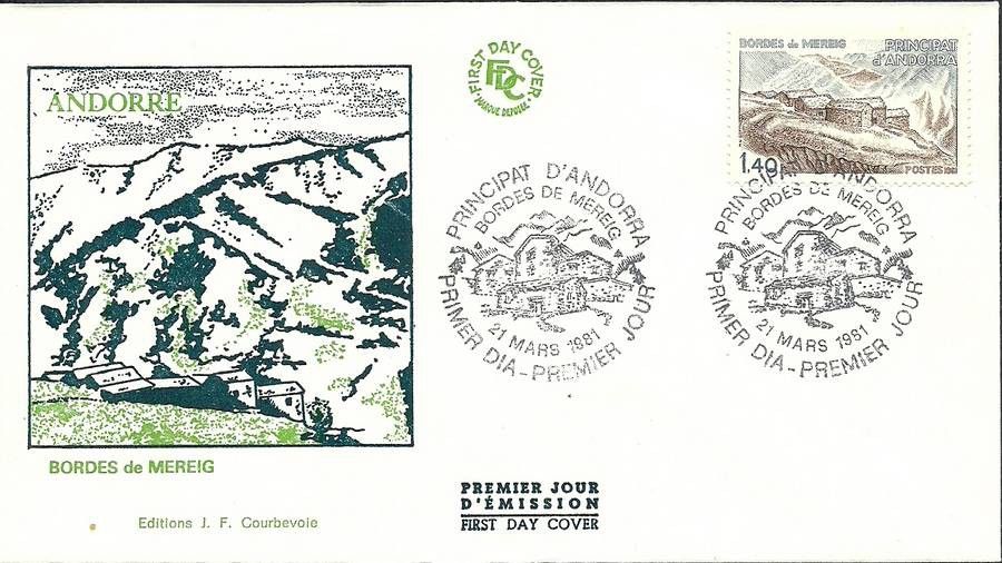 Znaczek Andora Francuska 1981 Mi 312 FDC