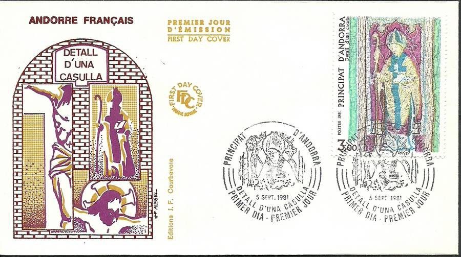 Znaczek Andora Francuska 1981 Mi 318 FDC