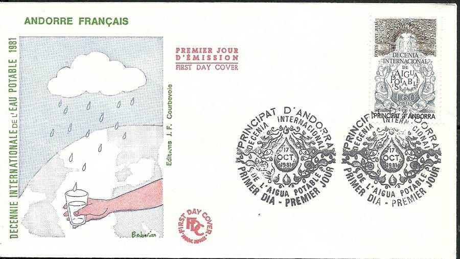 Znaczek Andora Francuska 1981 Mi 319 FDC