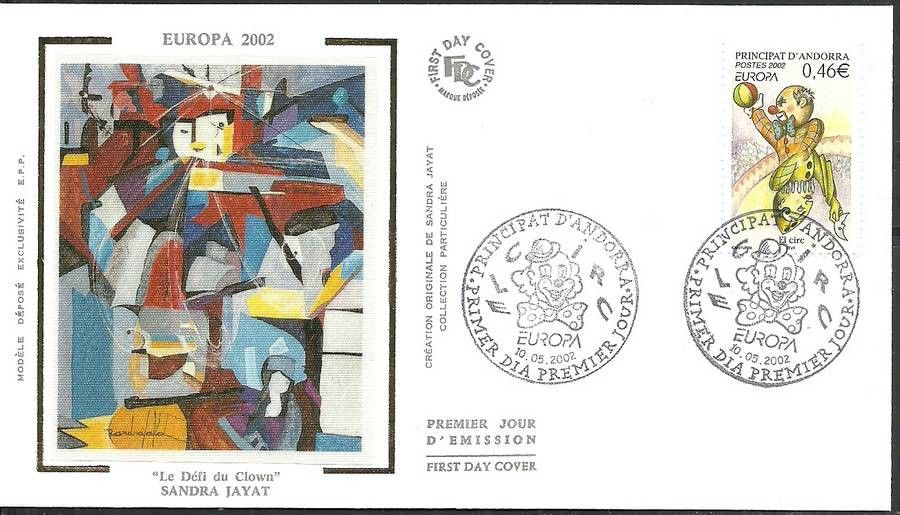 Znaczek Andora Francuska 2002 Mi 590 FDC
