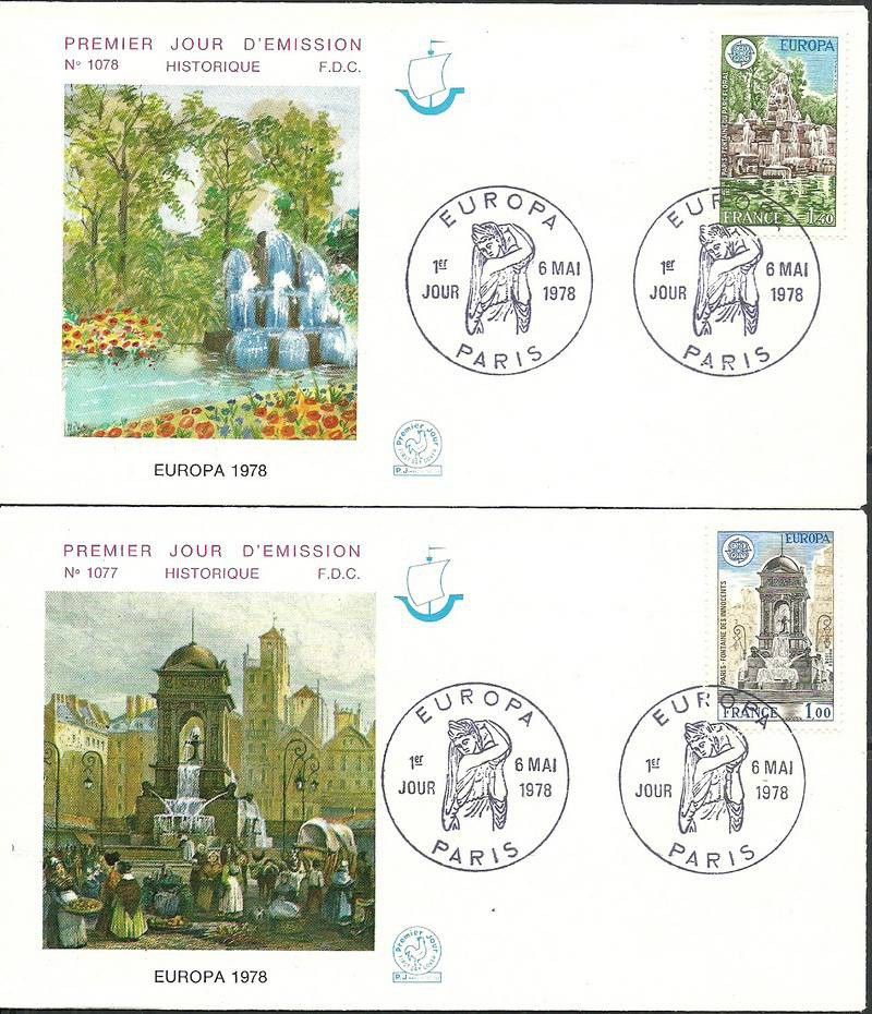 Znaczek Francja 1978 Mi 2098-2099 FDC