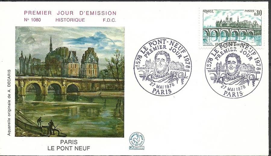 Znaczek Francja 1978 Mi 2101 FDC