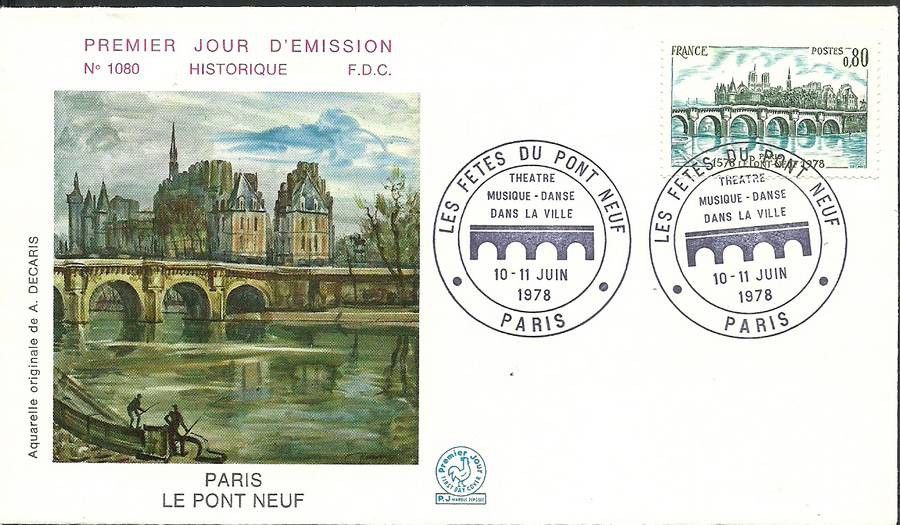 Znaczek Francja 1978 Mi 2101 FDC