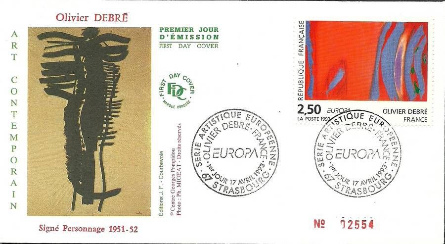 Znaczek Francja 1993 Mi 2943 FDC