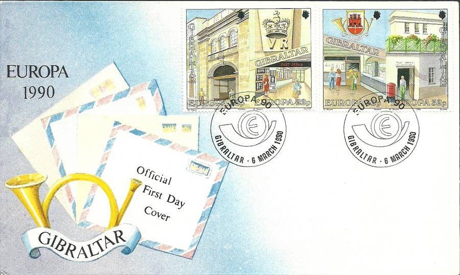 Znaczek Gibraltar 1990 Mi 590-593 FDC