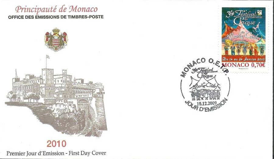 Znaczek Monako 2009 Mi 2975 FDC