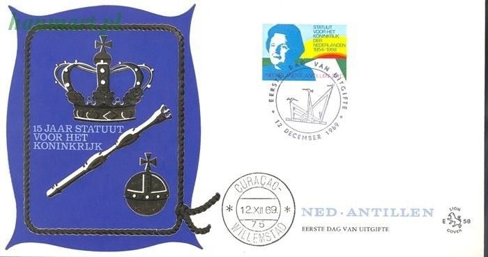 Znaczek Antyle Holenderskie 1969 FDC