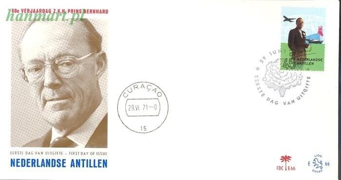 Znaczek Antyle Holenderskie 1971 Mi 234 FDC