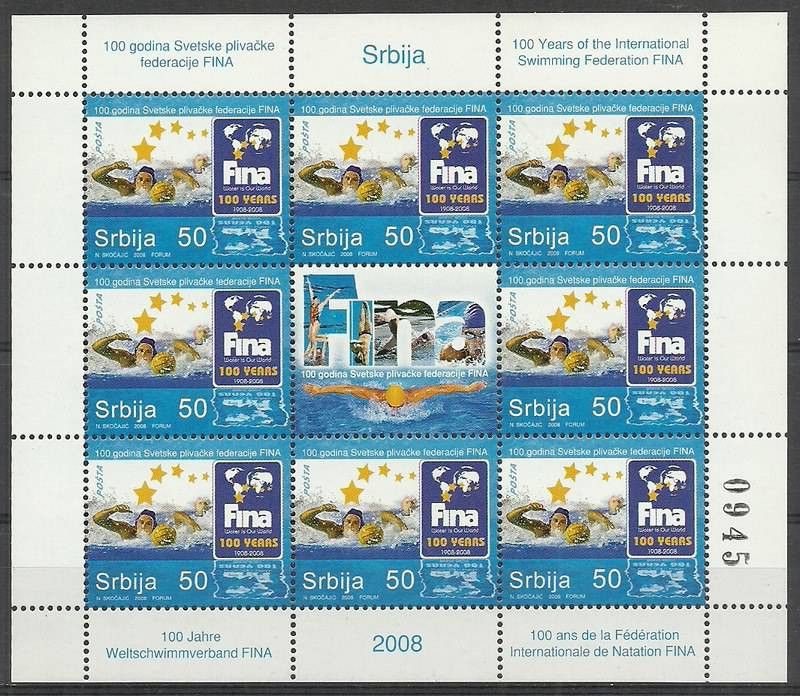 Znaczek Serbia 2008 Mi ark 236 Czyste **