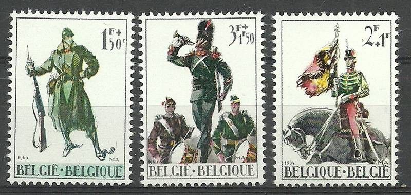 Znaczek Belgia 1964 Mi 1353-1355 Czyste **