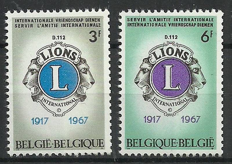Znaczek Belgia 1967 Mi 1461-1462 Czyste **