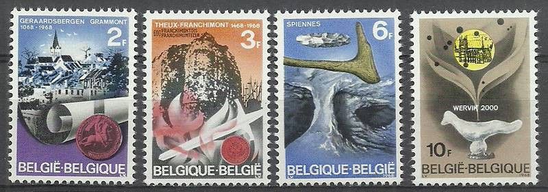 Znaczek Belgia 1968 Mi 1503-1506 Czyste **