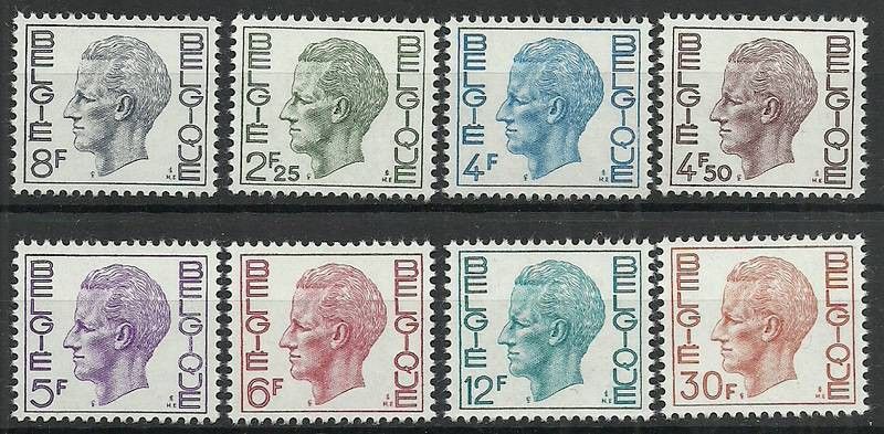 Znaczek Belgia 1972 Mi 1696-1703 Czyste **
