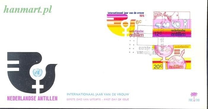 Znaczek Antyle Holenderskie 1975 Mi 304-306 FDC