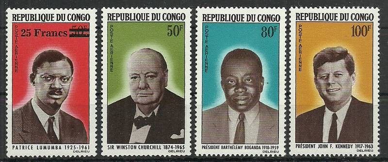 Znaczek Kongo 1965 Mi 71-74 Czyste **