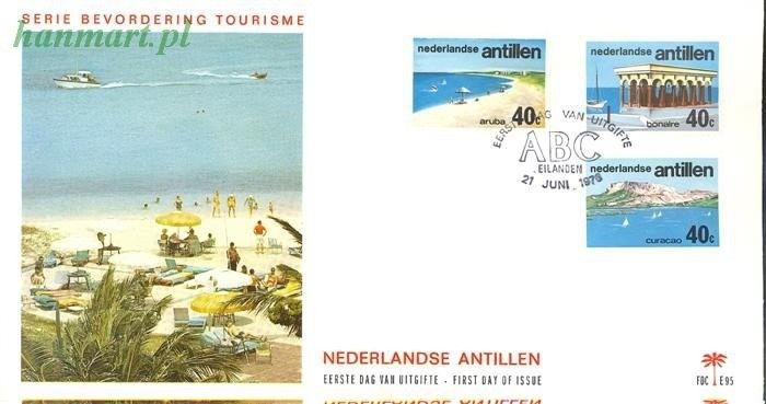 Znaczek Antyle Holenderskie 1976 Mi 310-312 FDC