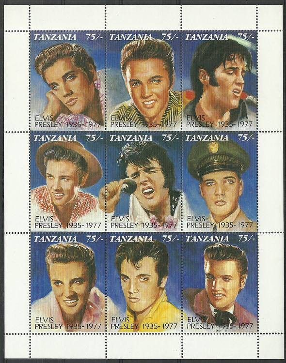 Znaczek Tanzania 1992 Mi ark 1078-1086 Czyste **