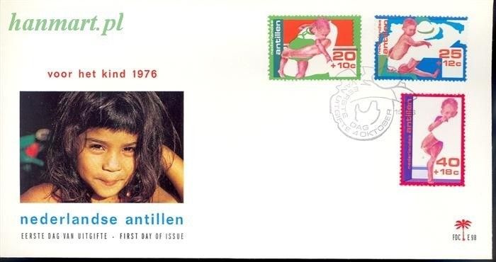 Znaczek Antyle Holenderskie 1976 Mi 317-319 FDC